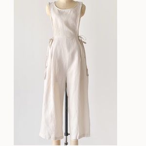 Pinafore Linen Overalls